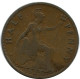 HALF PENNY 1927 UK GROßBRITANNIEN GREAT BRITAIN Münze #AZ659.D.A - C. 1/2 Penny