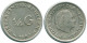1/4 GULDEN 1957 ANTILLAS NEERLANDESAS PLATA Colonial Moneda #NL10982.4.E.A - Nederlandse Antillen