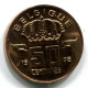 50 CENTIMES 1998 FRENCH Text BÉLGICA BELGIUM Moneda UNC #W11275.E.A - 50 Cents