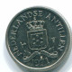 10 CENTS 1971 ANTILLES NÉERLANDAISES Nickel Colonial Pièce #S13479.F.A - Niederländische Antillen