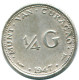 1/4 GULDEN 1947 CURACAO NIEDERLANDE SILBER Koloniale Münze #NL10754.4.D.A - Curaçao