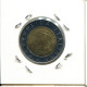 500 LIRE 1998 ITALIEN ITALY Münze BIMETALLIC #AY233.2.D.A - 500 Lire