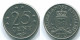 25 CENTS 1970 ANTILLES NÉERLANDAISES Nickel Colonial Pièce #S11417.F.A - Antille Olandesi