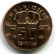 50 CENTIMES 1998 Französisch Text BELGIEN BELGIUM Münze UNC #W11438.D.A - 50 Centimes