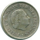 1/4 GULDEN 1965 NETHERLANDS ANTILLES SILVER Colonial Coin #NL11385.4.U.A - Niederländische Antillen
