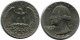 25 CENTS 1972 USA Moneda #AZ097.E.A - 2, 3 & 20 Cent