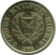 10 CENTS 1988 ZYPERN CYPRUS Münze #AP295.D.A - Chipre