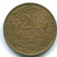 2 1/2 CENT 1965 CURACAO NIEDERLANDE Bronze Koloniale Münze #S10239.D.A - Curacao