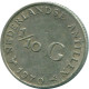 1/10 GULDEN 1970 NETHERLANDS ANTILLES SILVER Colonial Coin #NL13033.3.U.A - Netherlands Antilles
