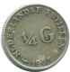 1/4 GULDEN 1965 ANTILLES NÉERLANDAISES ARGENT Colonial Pièce #NL11337.4.F.A - Netherlands Antilles