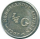 1/4 GULDEN 1967 NIEDERLÄNDISCHE ANTILLEN SILBER Koloniale Münze #NL11586.4.D.A - Netherlands Antilles