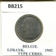 5 FRANCS 1965 DUTCH Text BELGIQUE BELGIUM Pièce #BB215.F.A - 5 Frank
