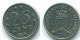 25 CENTS 1971 ANTILLES NÉERLANDAISES Nickel Colonial Pièce #S11575.F.A - Niederländische Antillen