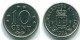 10 CENTS 1974 NETHERLANDS ANTILLES Nickel Colonial Coin #S13512.U.A - Antillas Neerlandesas