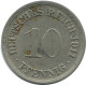 10 PFENNIG 1911 F DEUTSCHLAND Münze GERMANY #AE535.D.A - 10 Pfennig