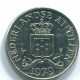 25 CENTS 1979 NIEDERLÄNDISCHE ANTILLEN Nickel Koloniale Münze #S11647.D.A - Antilles Néerlandaises