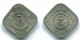 5 CENTS 1967 ANTILLES NÉERLANDAISES Nickel Colonial Pièce #S12464.F.A - Antilles Néerlandaises