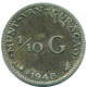 1/10 GULDEN 1948 CURACAO NIEDERLANDE SILBER Koloniale Münze #NL11991.3.D.A - Curacao