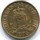 2 1/2 CENT 1976 ANTILLES NÉERLANDAISES Bronze Colonial Pièce #S10535.F.A - Antillas Neerlandesas