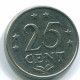 25 CENTS 1971 NIEDERLÄNDISCHE ANTILLEN Nickel Koloniale Münze #S11569.D.A - Antille Olandesi