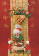 PAPÁ NOEL Feliz Año Navidad GNOMO Vintage Tarjeta Postal CPSM #PBL704.A - Santa Claus