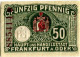 50 PFENNIG 1919 Stadt FRANKFURT AN DER ODER Brandenburg DEUTSCHLAND Notgeld Papiergeld Banknote #PL618 - [11] Emissions Locales