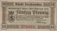 50 PFENNIG 1918 Stadt ESCHWEILER Rhine DEUTSCHLAND Notgeld Banknote #PG462 - [11] Local Banknote Issues