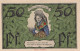 50 PFENNIG 1921 Stadt ERFURT Saxony UNC DEUTSCHLAND Notgeld Banknote #PB322 - [11] Local Banknote Issues