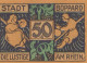 50 PFENNIG 1921 Stadt BOPPARD Rhine UNC DEUTSCHLAND Notgeld Banknote #PA261 - [11] Emissioni Locali