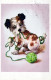 HUND Tier Vintage Ansichtskarte Postkarte CPA #PKE784.DE - Chiens