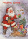 PAPÁ NOEL NAVIDAD Fiesta Vintage Tarjeta Postal CPSM #PAJ504.ES - Santa Claus