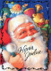 PÈRE NOËL Bonne Année Noël Vintage Carte Postale CPSM #PBL472.FR - Santa Claus