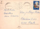 PÈRE NOËL Bonne Année Noël CERF Vintage Carte Postale CPSM #PBB161.FR - Santa Claus