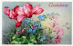 FLOWERS Vintage Postcard CPA #PKE716.GB - Fiori