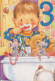 HAPPY BIRTHDAY 3 Year Old BOY Children Vintage Postcard CPSM Unposted #PBU085.GB - Birthday