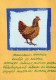 EASTER CHICKEN EGG Vintage Postcard CPSM #PBP024.GB - Ostern