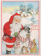 SANTA CLAUS Happy New Year Christmas Vintage Postcard CPSM #PBO074.GB - Santa Claus