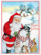 SANTA CLAUS Happy New Year Christmas Vintage Postcard CPSM #PBO074.GB - Kerstman