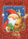 SANTA CLAUS Happy New Year Christmas Vintage Postcard CPSM #PBL536.GB - Kerstman