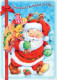 SANTA CLAUS Happy New Year Christmas Vintage Postcard CPSM #PBL342.GB - Santa Claus