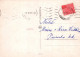 SANTA CLAUS Happy New Year Christmas DEER Vintage Postcard CPSM #PBB159.GB - Santa Claus