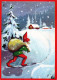 SANTA CLAUS Happy New Year Christmas Vintage Postcard CPSM #PAU582.GB - Santa Claus