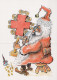 SANTA CLAUS CHRISTMAS Holidays Vintage Postcard CPSM #PAK683.GB - Kerstman