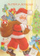 SANTA CLAUS CHRISTMAS Holidays Vintage Postcard CPSM #PAJ570.GB - Kerstman