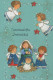ANGEL CHRISTMAS Holidays Vintage Postcard CPSM #PAH361.GB - Angels