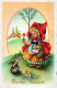 PASQUA BAMBINO UOVO Vintage Cartolina CPA #PKE348.IT - Easter