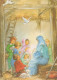 Vergine Maria Madonna Gesù Bambino Natale Religione Vintage Cartolina CPSM #PBB816.IT - Jungfräuliche Marie Und Madona