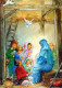 Vergine Maria Madonna Gesù Bambino Natale Religione Vintage Cartolina CPSM #PBB816.IT - Maagd Maria En Madonnas