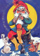 BABBO NATALE Buon Anno Natale Vintage Cartolina CPSM #PBL158.IT - Santa Claus