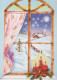 Buon Anno Natale CANDELA Vintage Cartolina CPSM #PAW341.IT - Neujahr